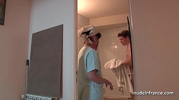 French Mom Seduces Younger Boy Sucks His Large Cock And Offers Her Ass