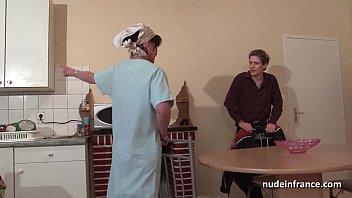 French Mom Seduces Younger Boy Sucks His Massive Cock And Provides Her Ass